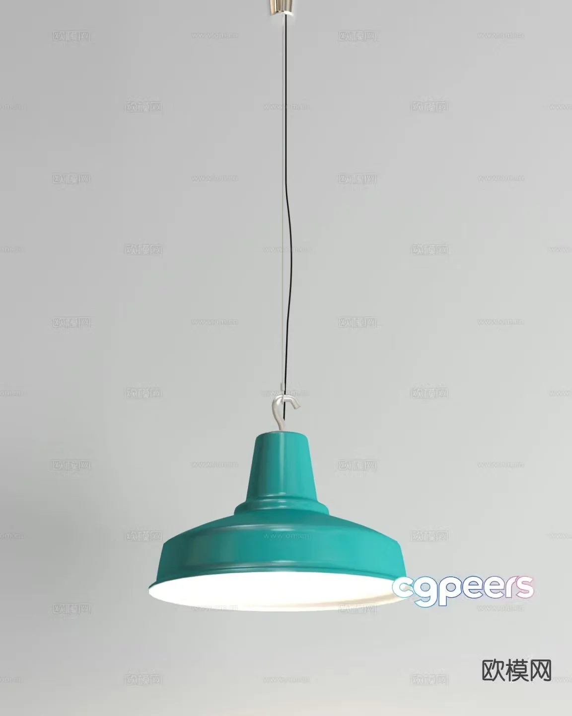 Nordic paint chandelier 3d model