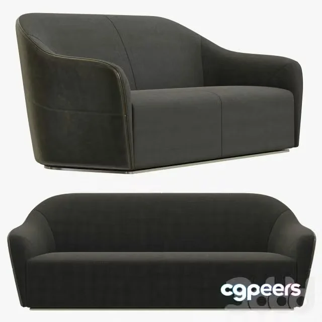3ds Max Free – Smania Gramercy sofa