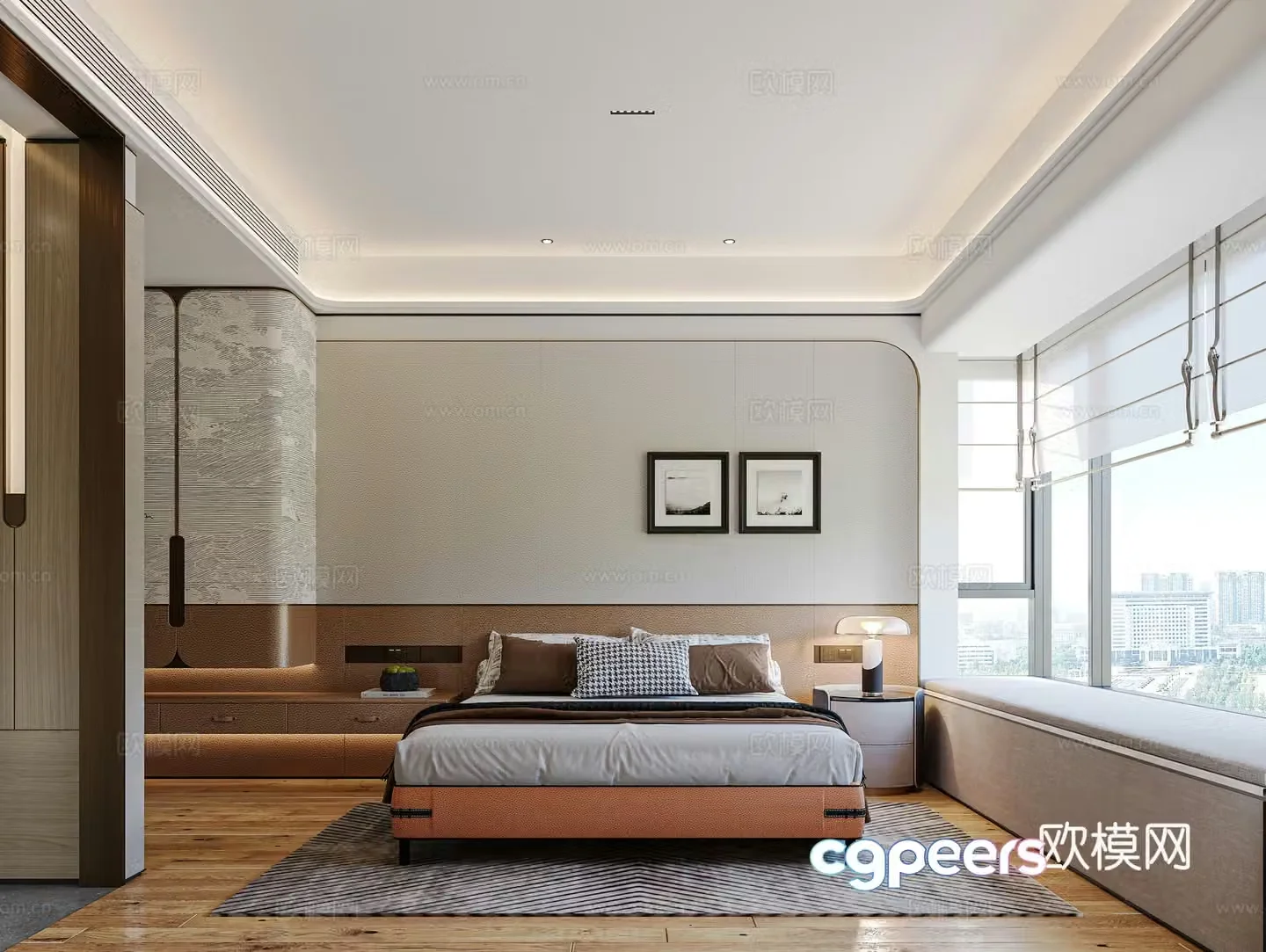 Modern bedroom 3d model
