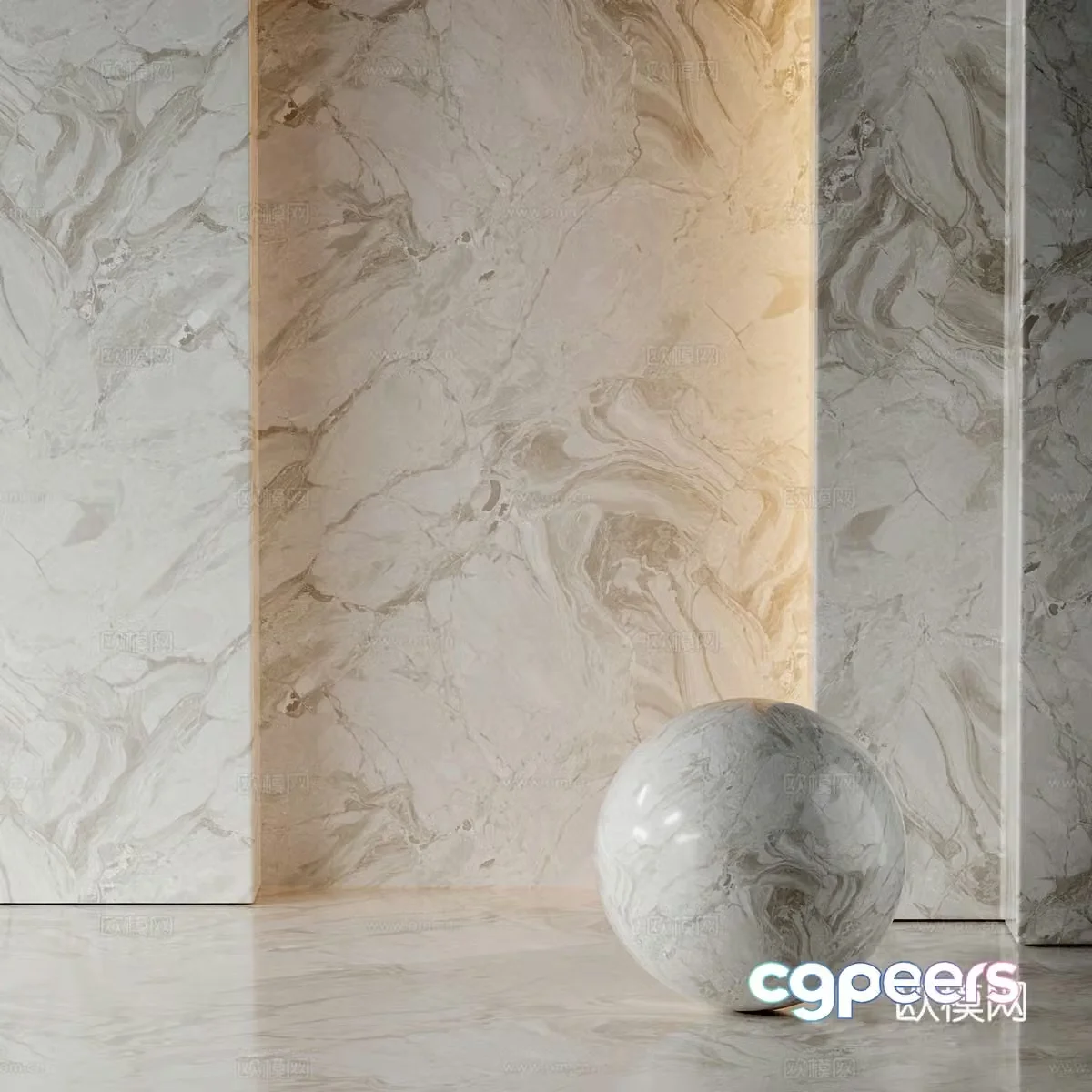 New Chinese marble 3D model