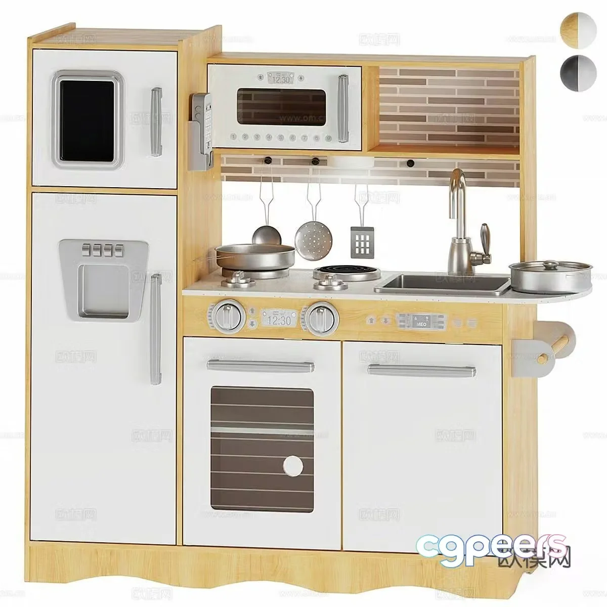 Nordic cabinets Kitchen supplies Kitchen equipment Kitchen accessories 3d model