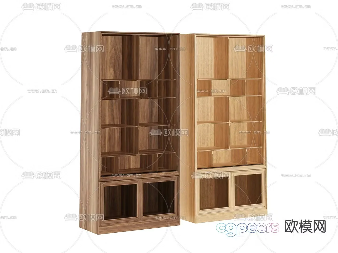 Decorative cabinet shelf 3D model