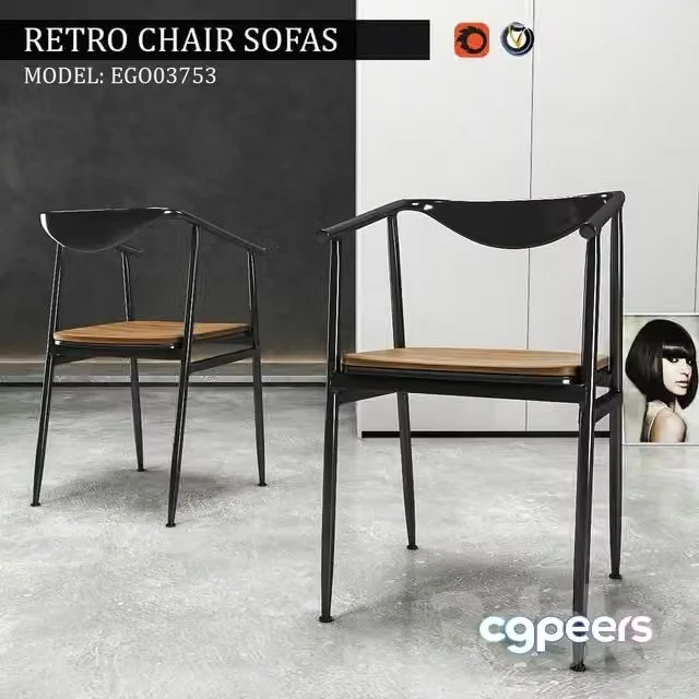 3ds Max Free – Retro chair Sofas