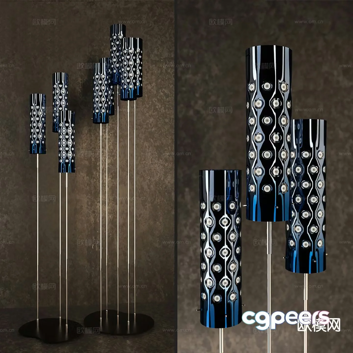 Modern floor lamp 3d model