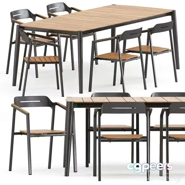 3ds Max Free – ICON ARMCHAIR and ICON DINING TABLE 89 by akulaliving