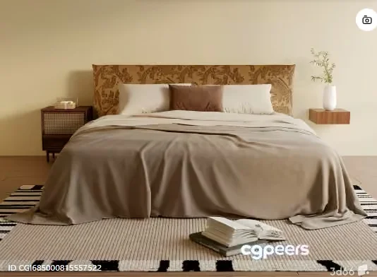 Cozy Bedroom 3D Model – 12131 – VRAY Render
