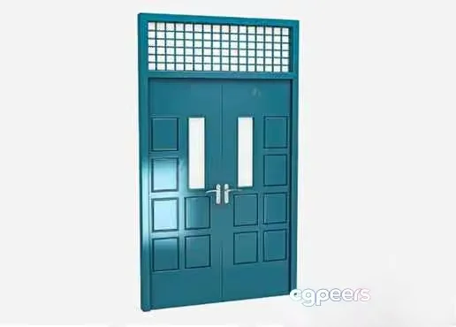 A Blue Door 3D Model – 7050 – VRAY Render