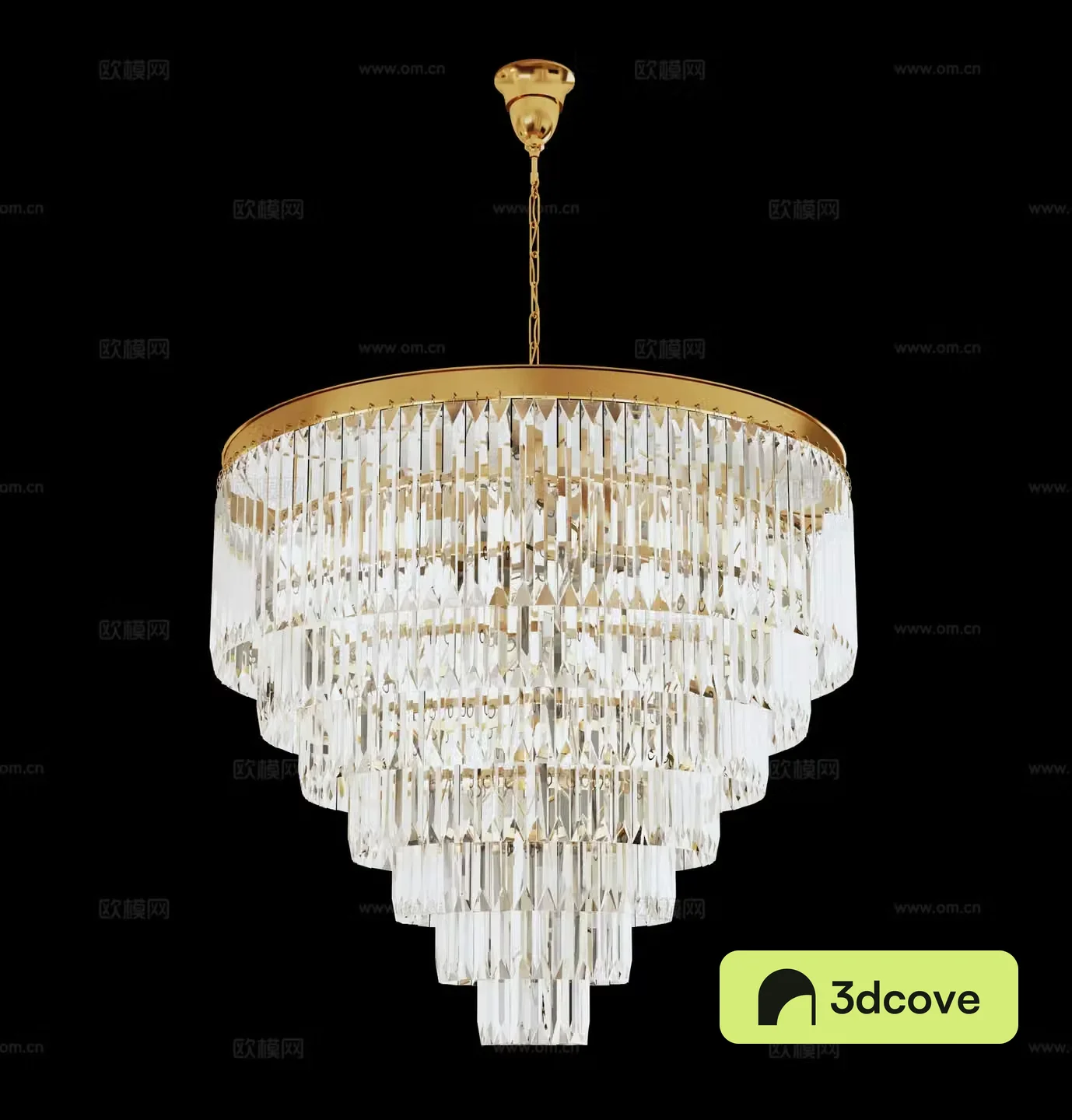 Modern round crystal lamp Light luxury crystal lamp Crystal chandelier High-end crystal lamp