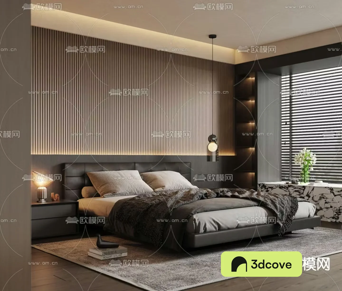 Advanced gray bedroom master room