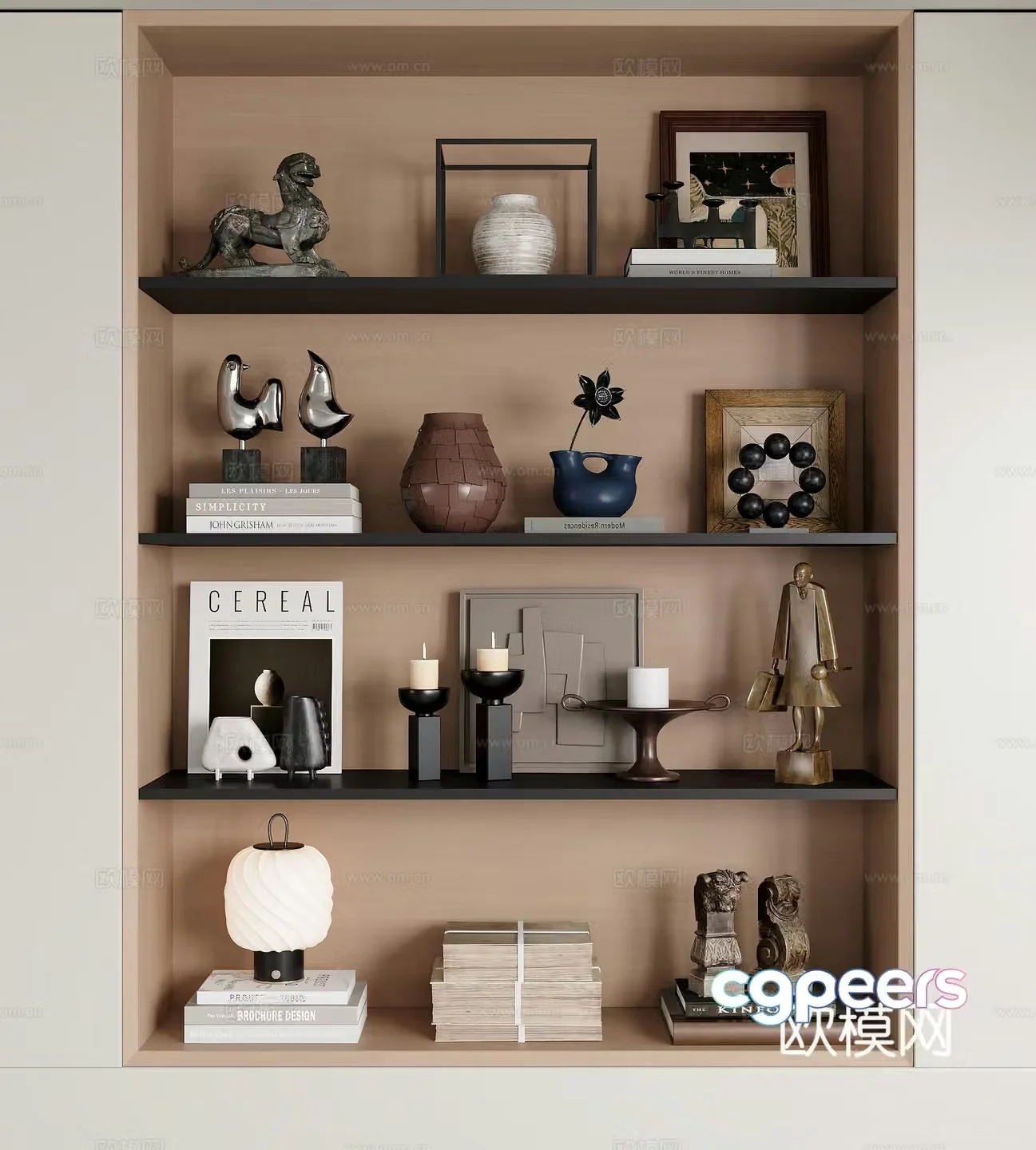 Modern decorative ornaments 3d model