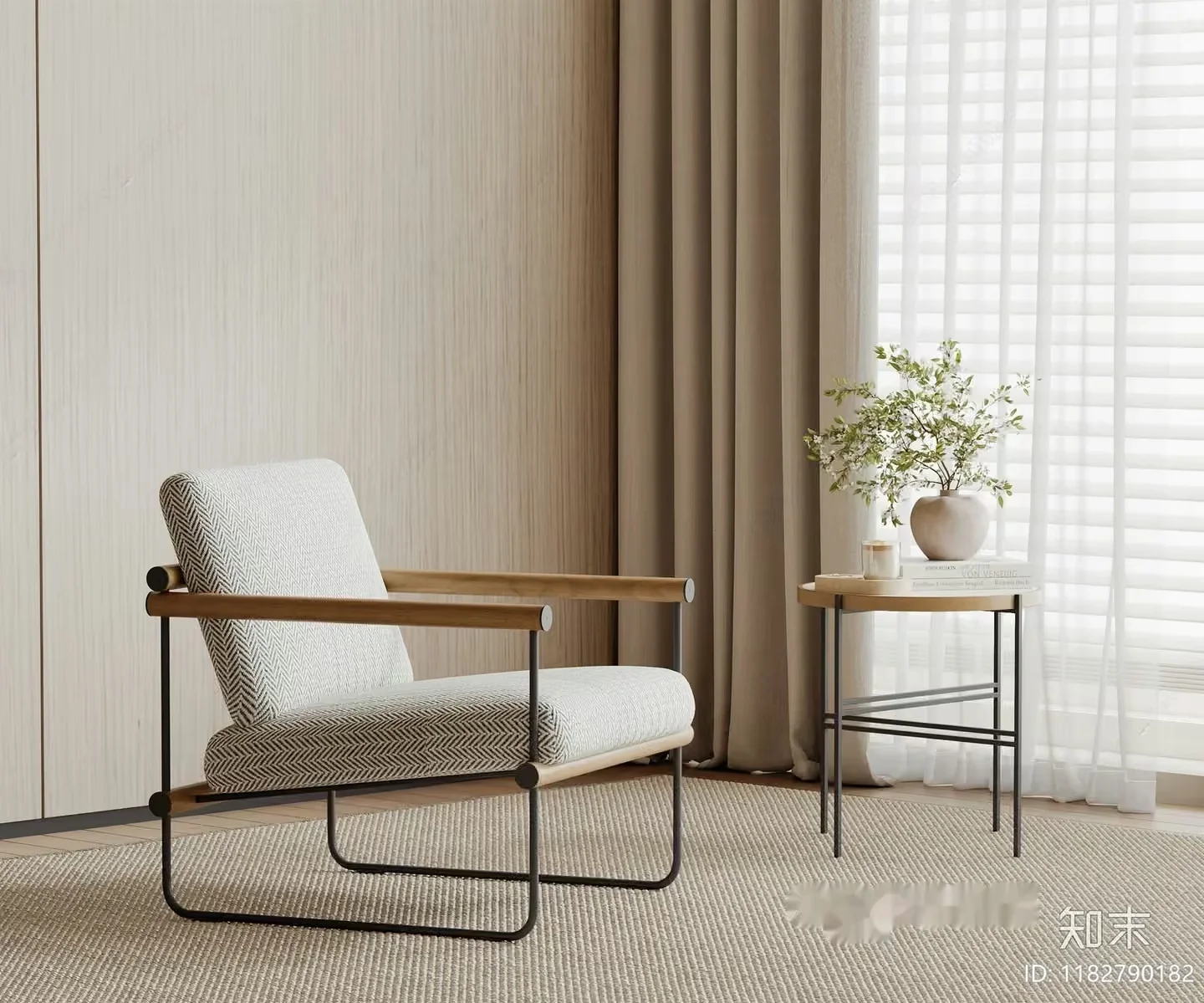 Modern Living Room 3D Model – 15749 – VRAY Render