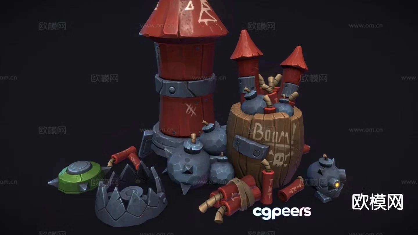 Goblin Explosives Game Props 3D Model