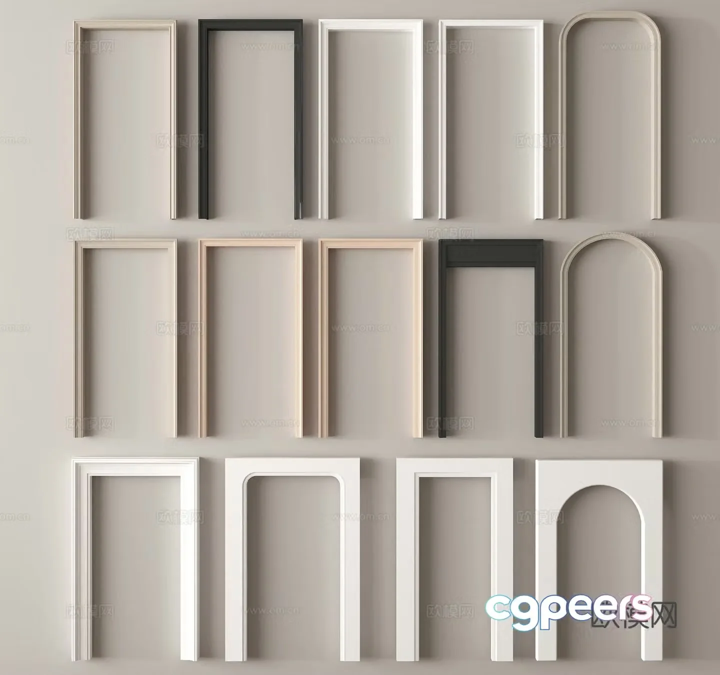 Door cover door 3D model