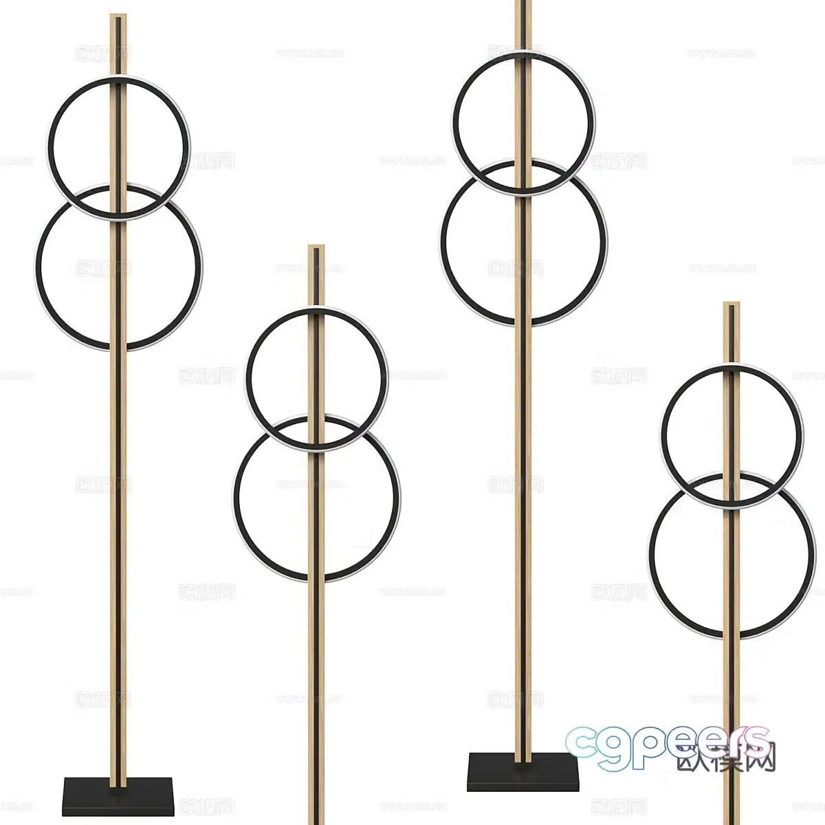 Light luxury floor lamp 3D model
