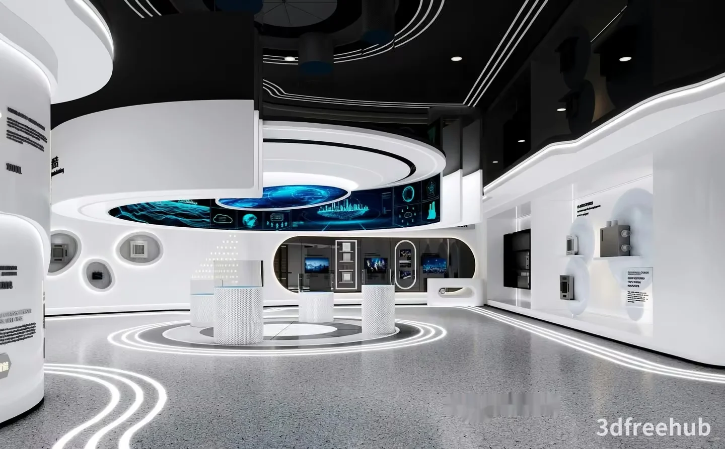Modern Futuristic Room 3D Model – 22912 – VRAY Render