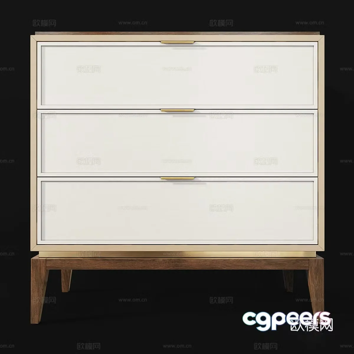 3d model of chest of drawers