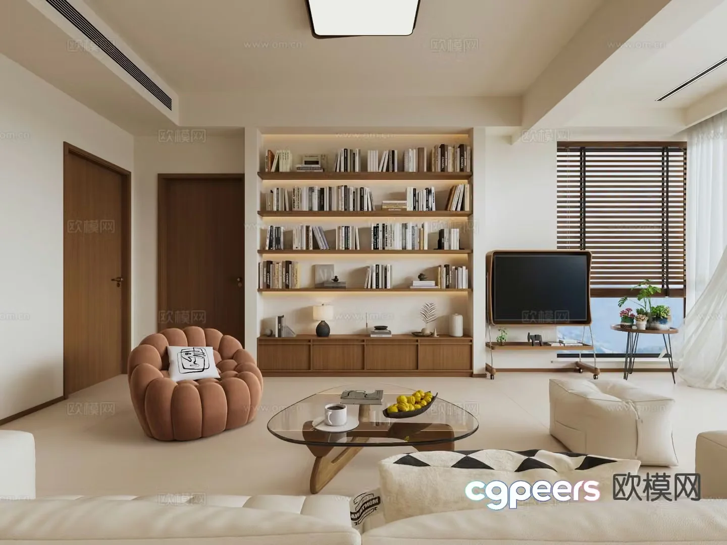 Medieval style living room 3D model