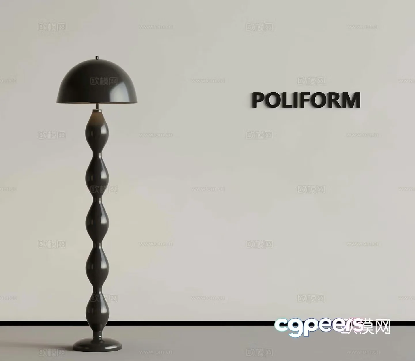 Modern floor lamp 3d model
