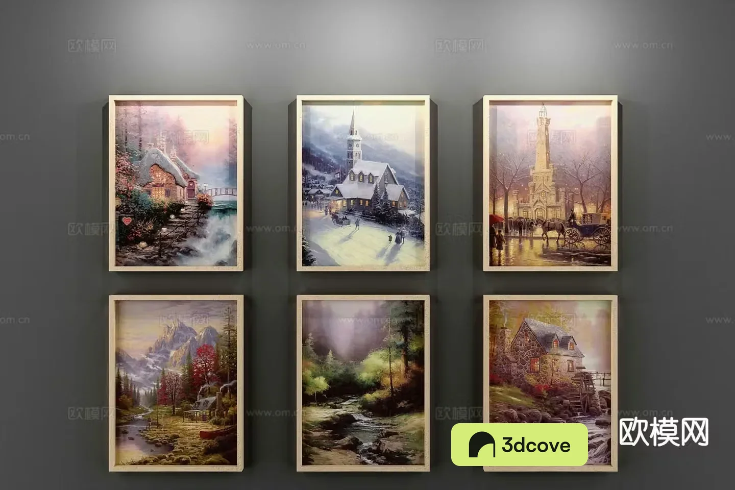 Nordic decorative painting architectural painting hanging painting
