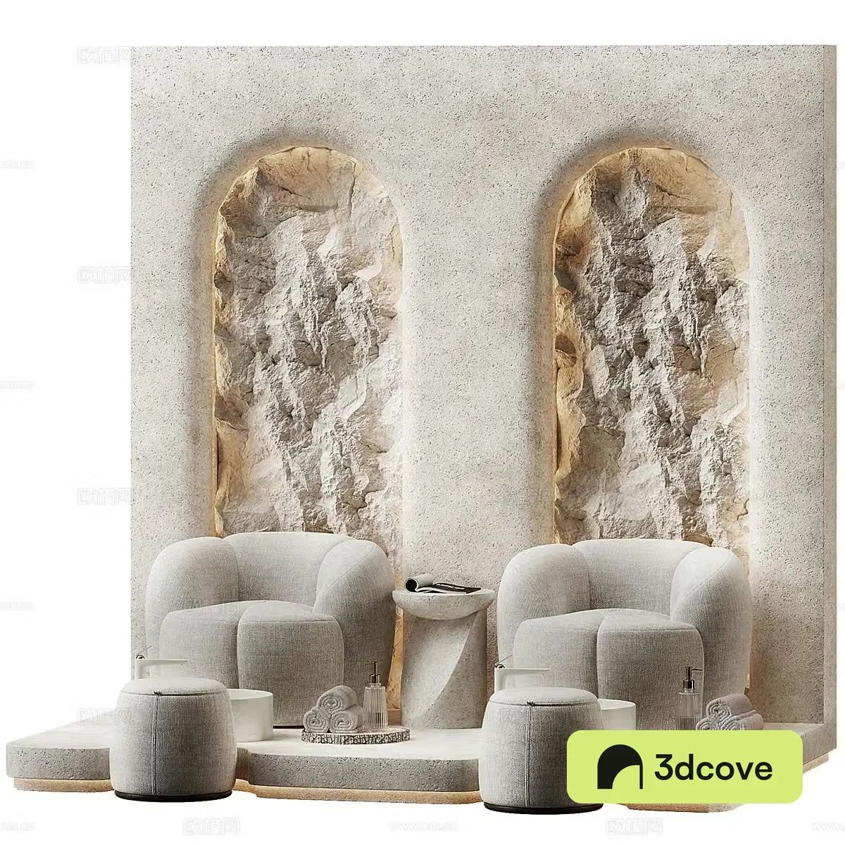 pedicure area in beauty salon