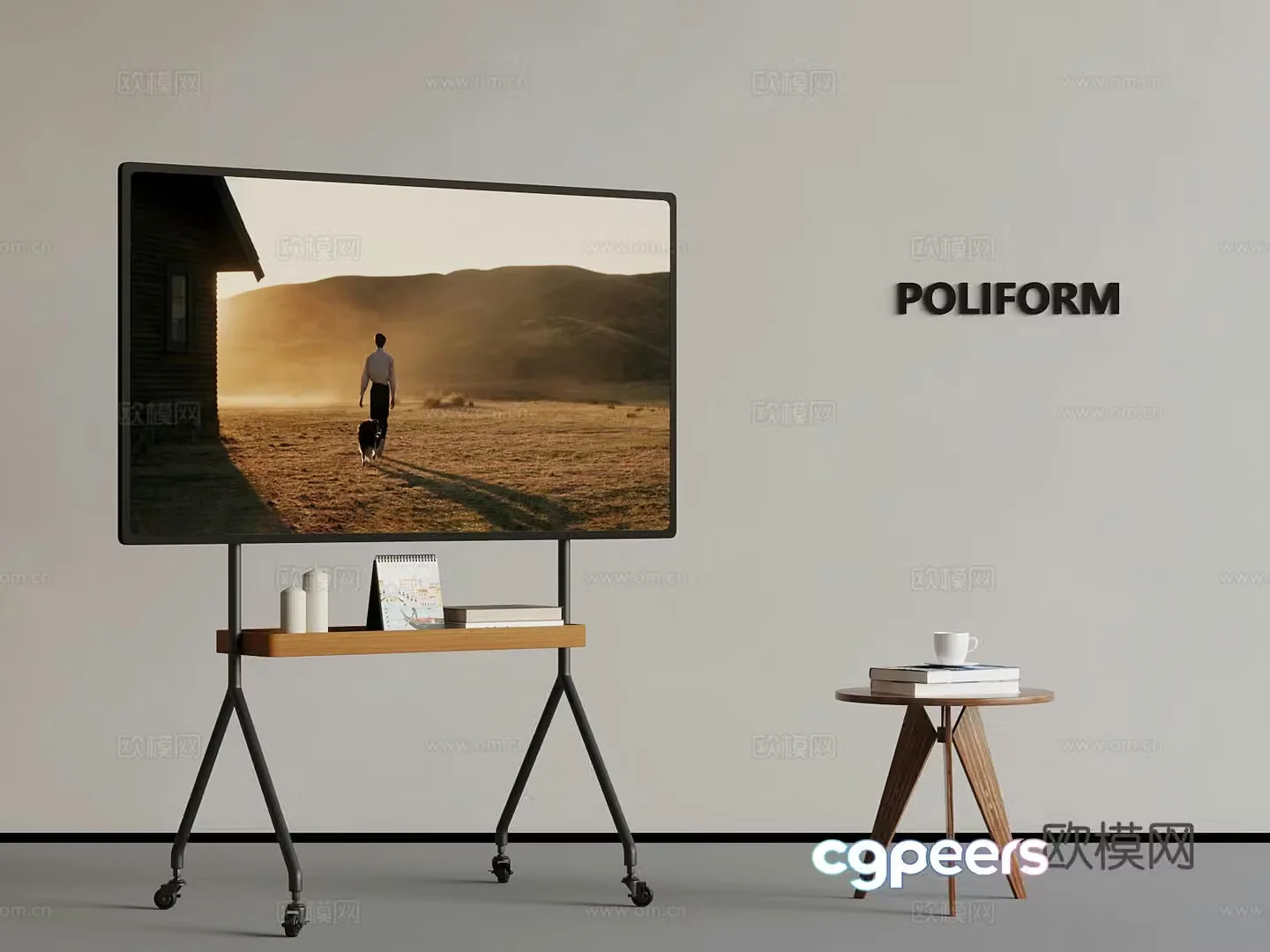 Modern mobile TV Conference TV 3d model