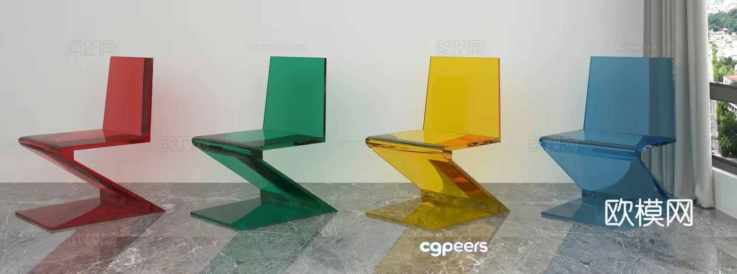 Modern leisure chair 3d model