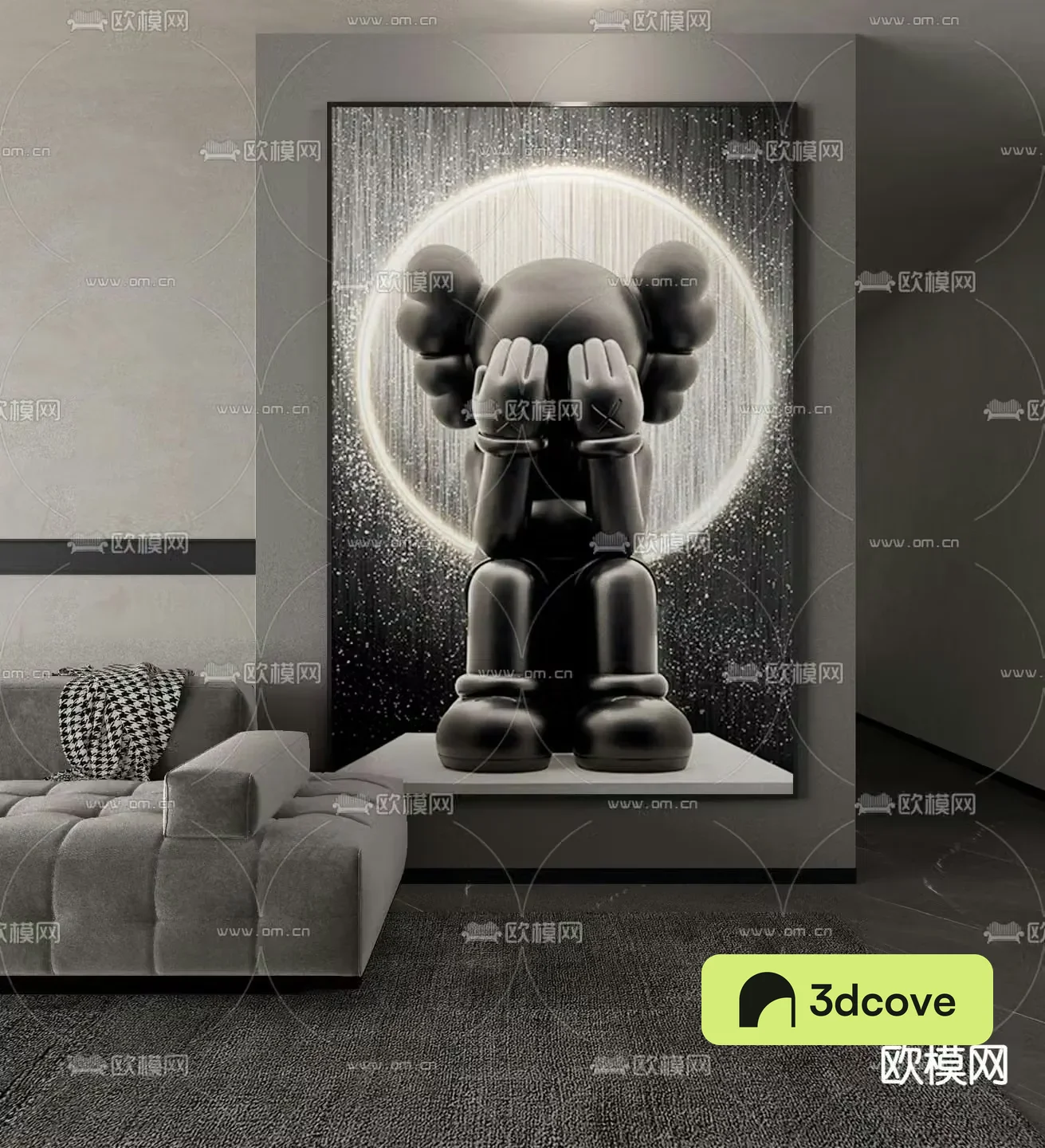 Modern KAWS decorative painting