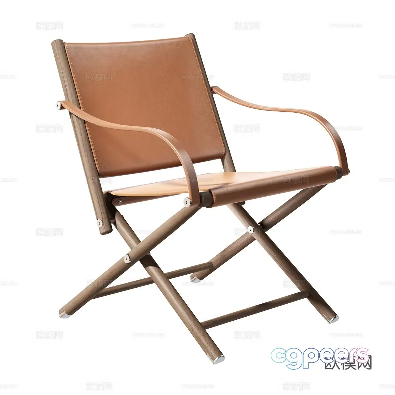 Flexform modern lounge chair armchair leather lounge chair leather armchair 3d model