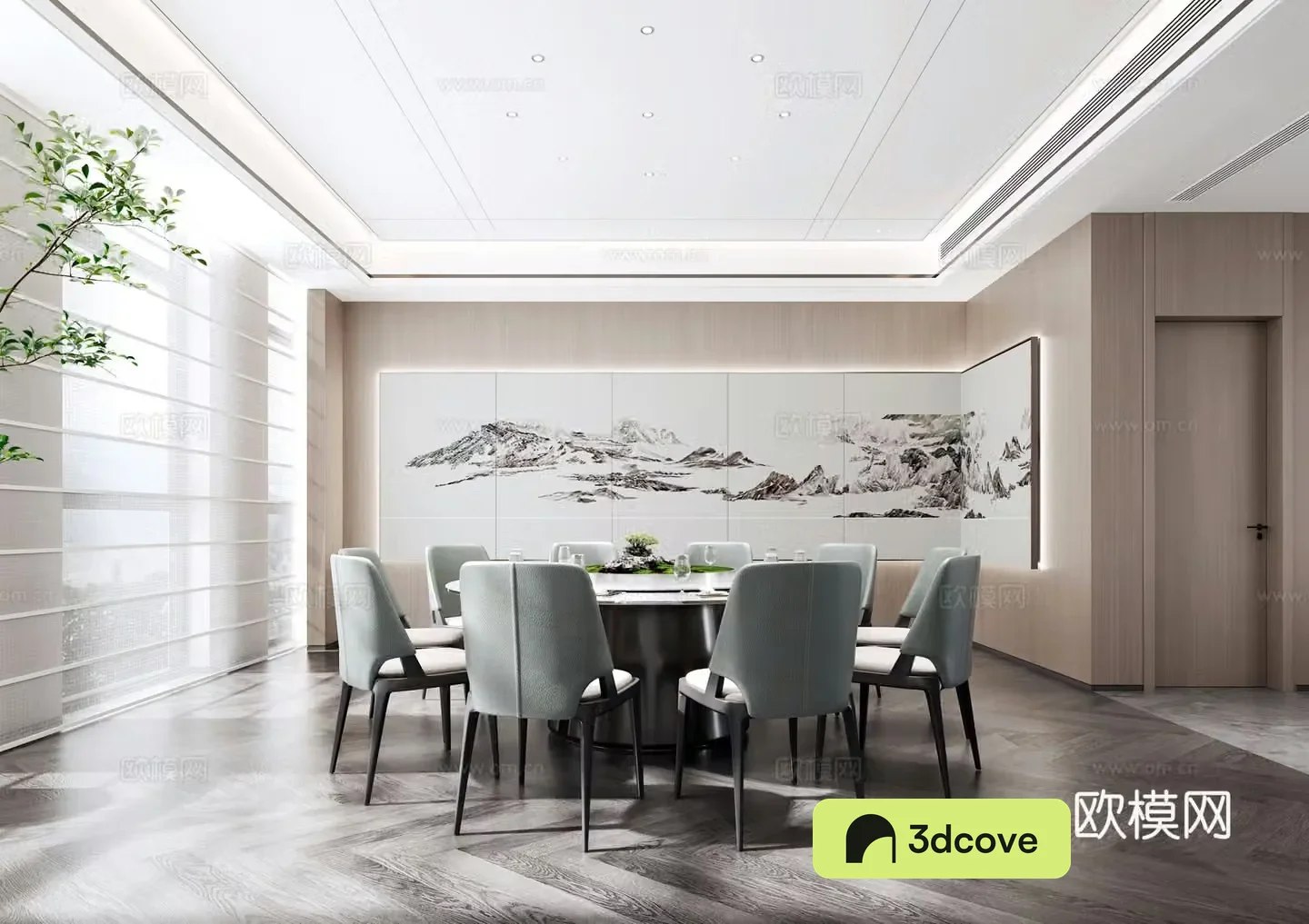 Modern restaurant private room