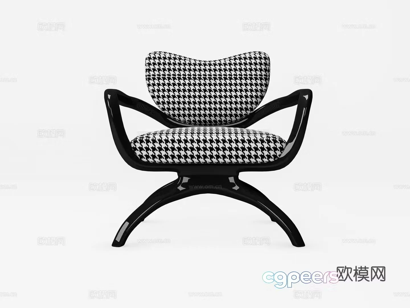 Modern single chair 3d model