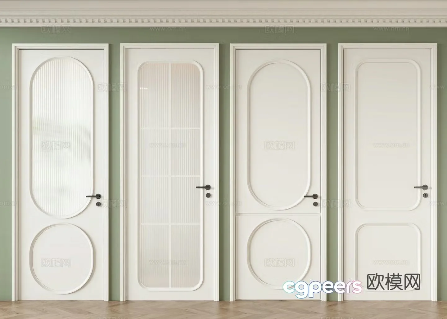 French door 3D model