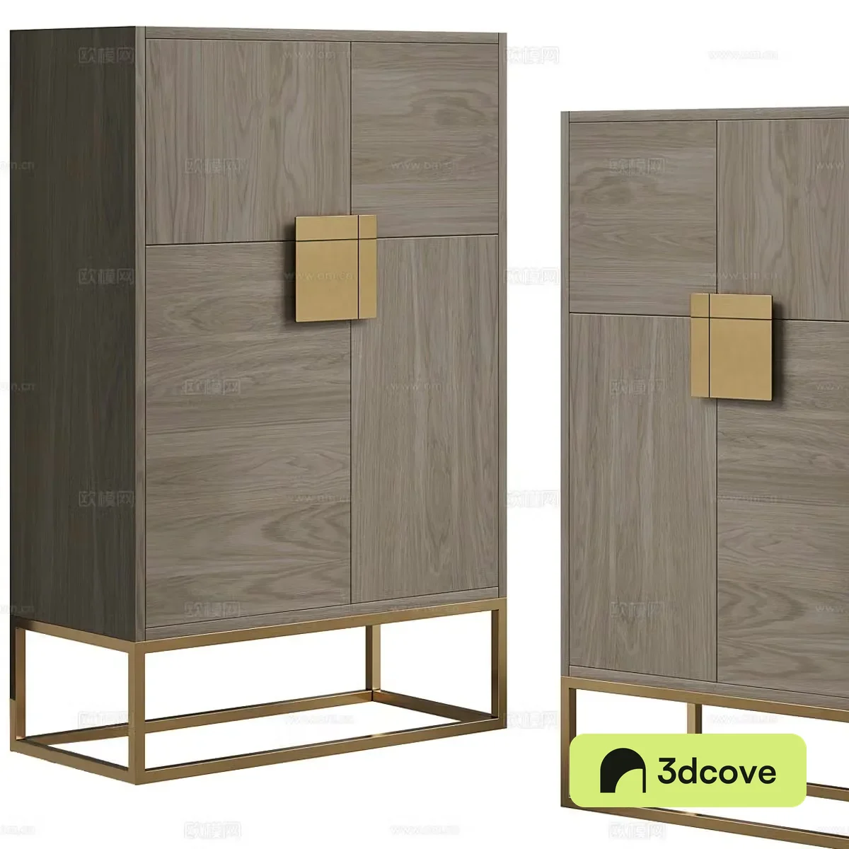 New Chinese style simple side cabinet locker
