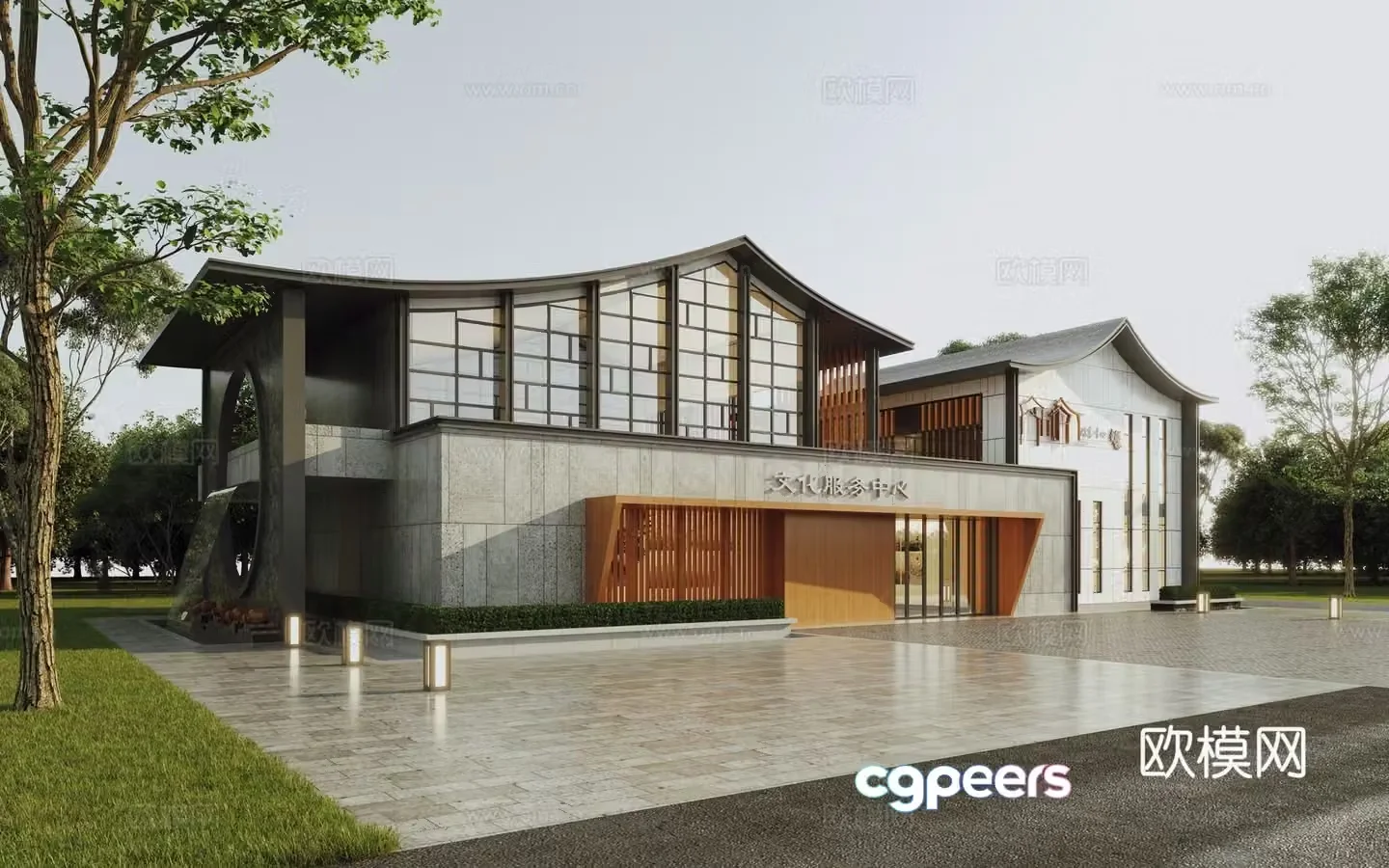 New Chinese Visitor Center 3D Model