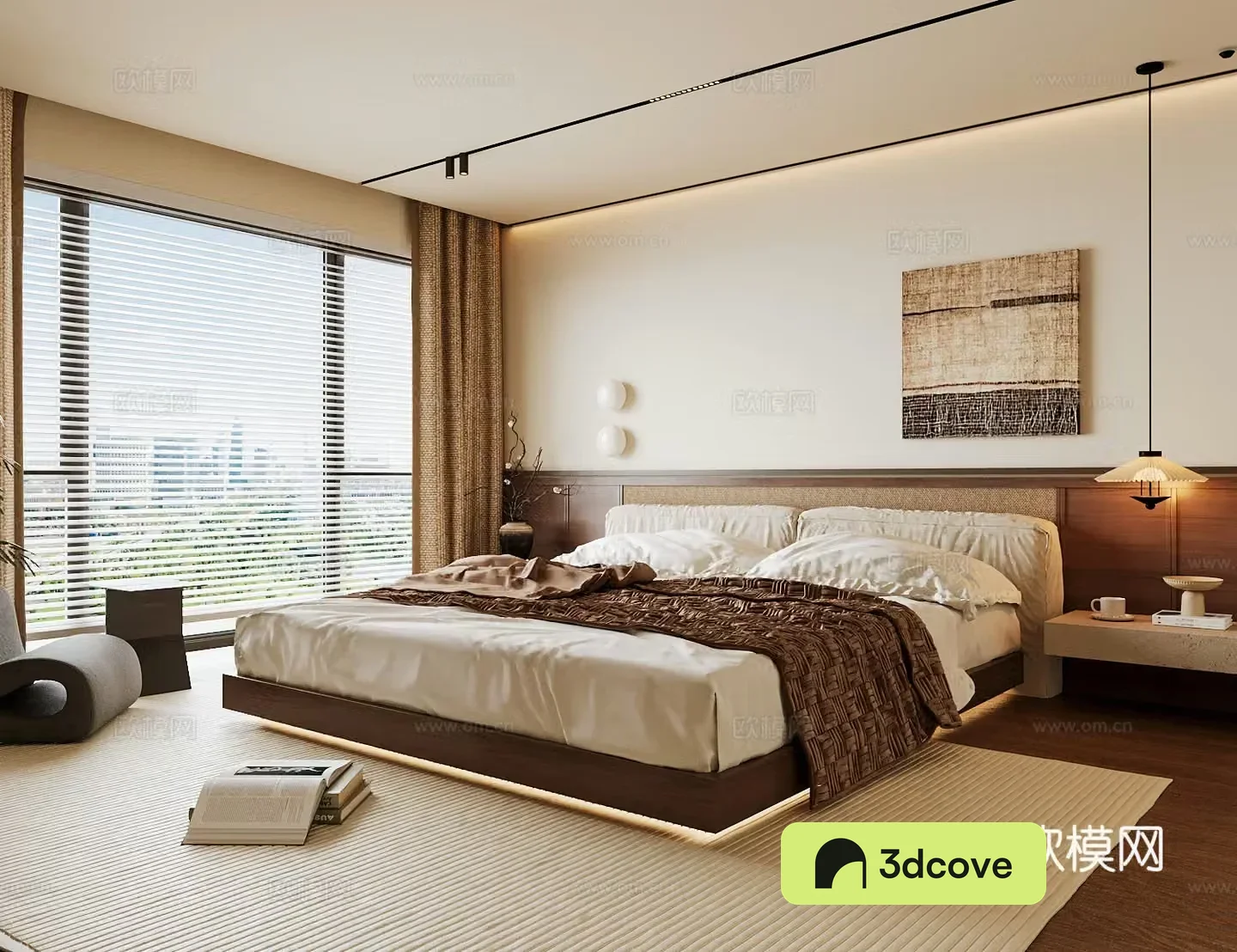 Wasabi Middle Ages Home Bedroom Wasabi Wind Bedroom Secondary Bedroom Master Bedroom Bathroom Window Bedroom 3D Model