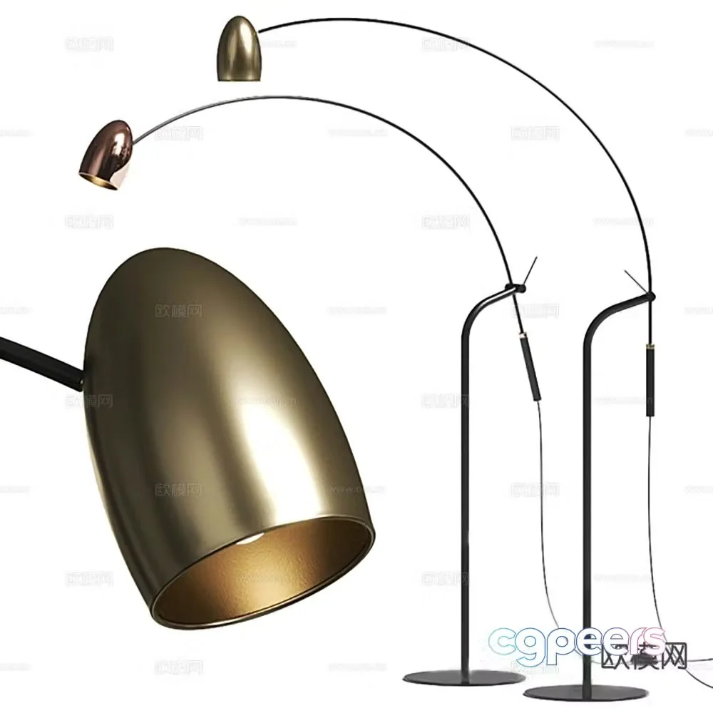 Light luxury floor lamp 3D model