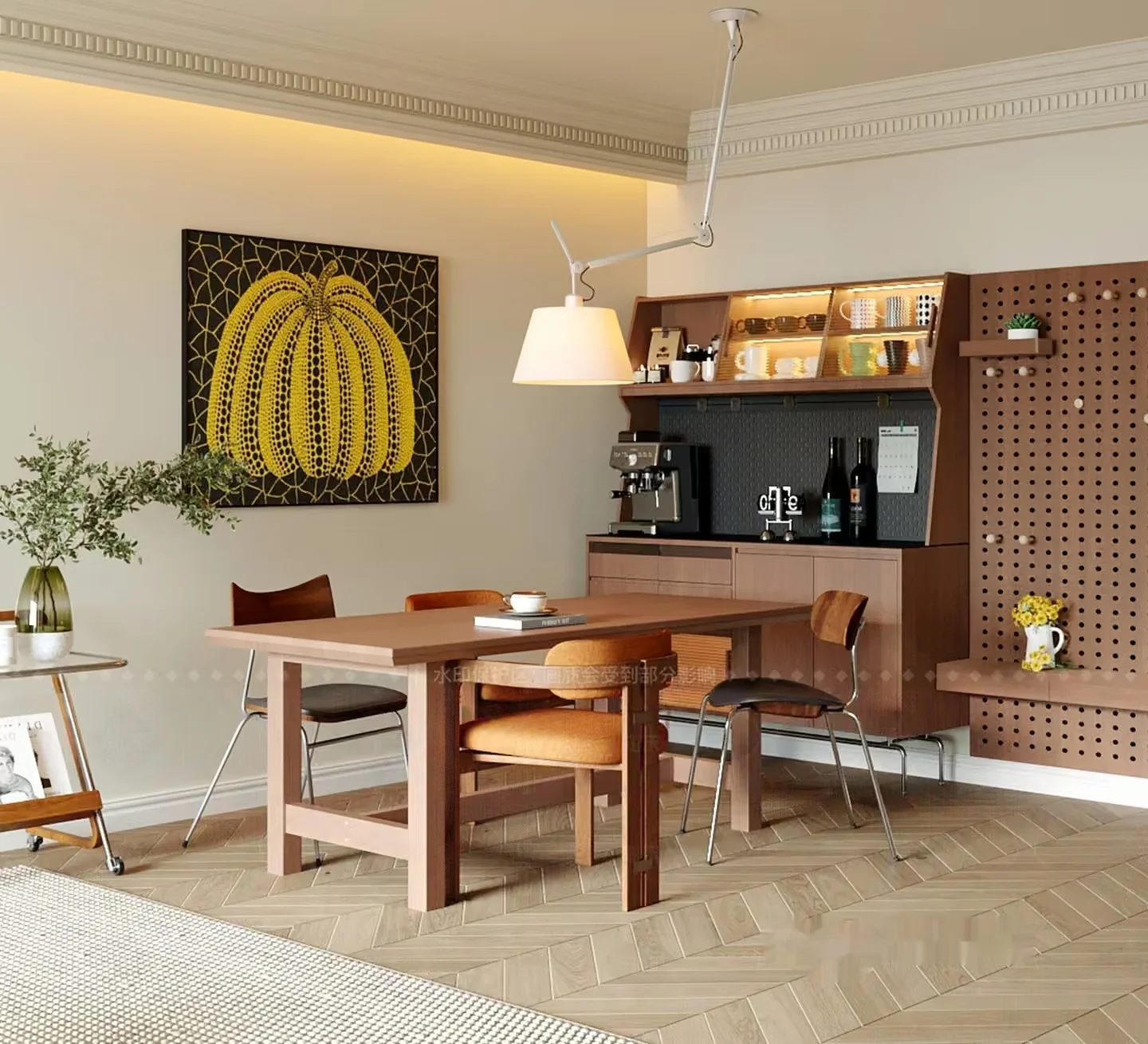 Modern Dining Room 3D Model – 12917 – CORONA Render