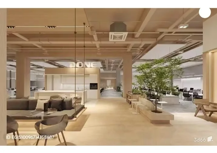 Modern Office Space 3D Model – 10234 – VRAY Render