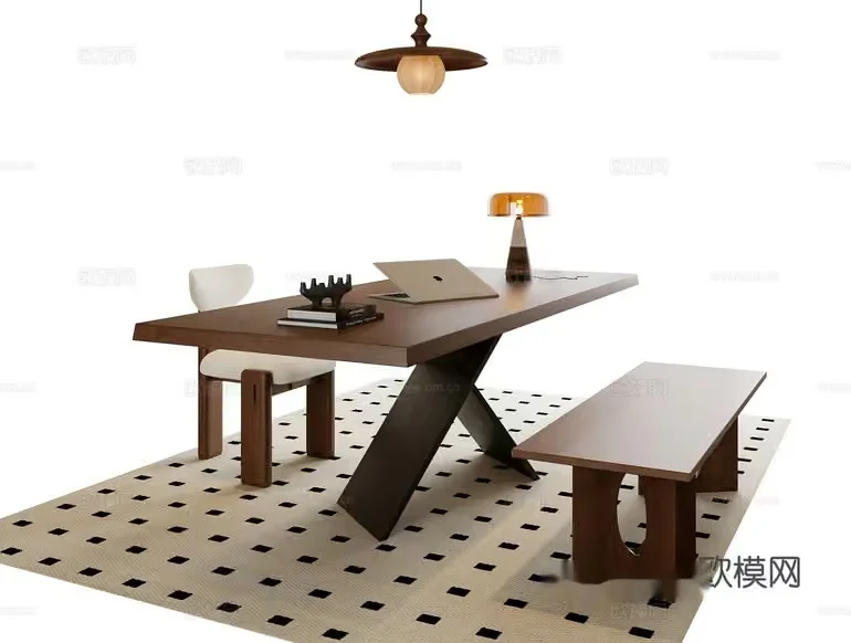 Modern Home Office 3D Model – 6747 – VRAY Render