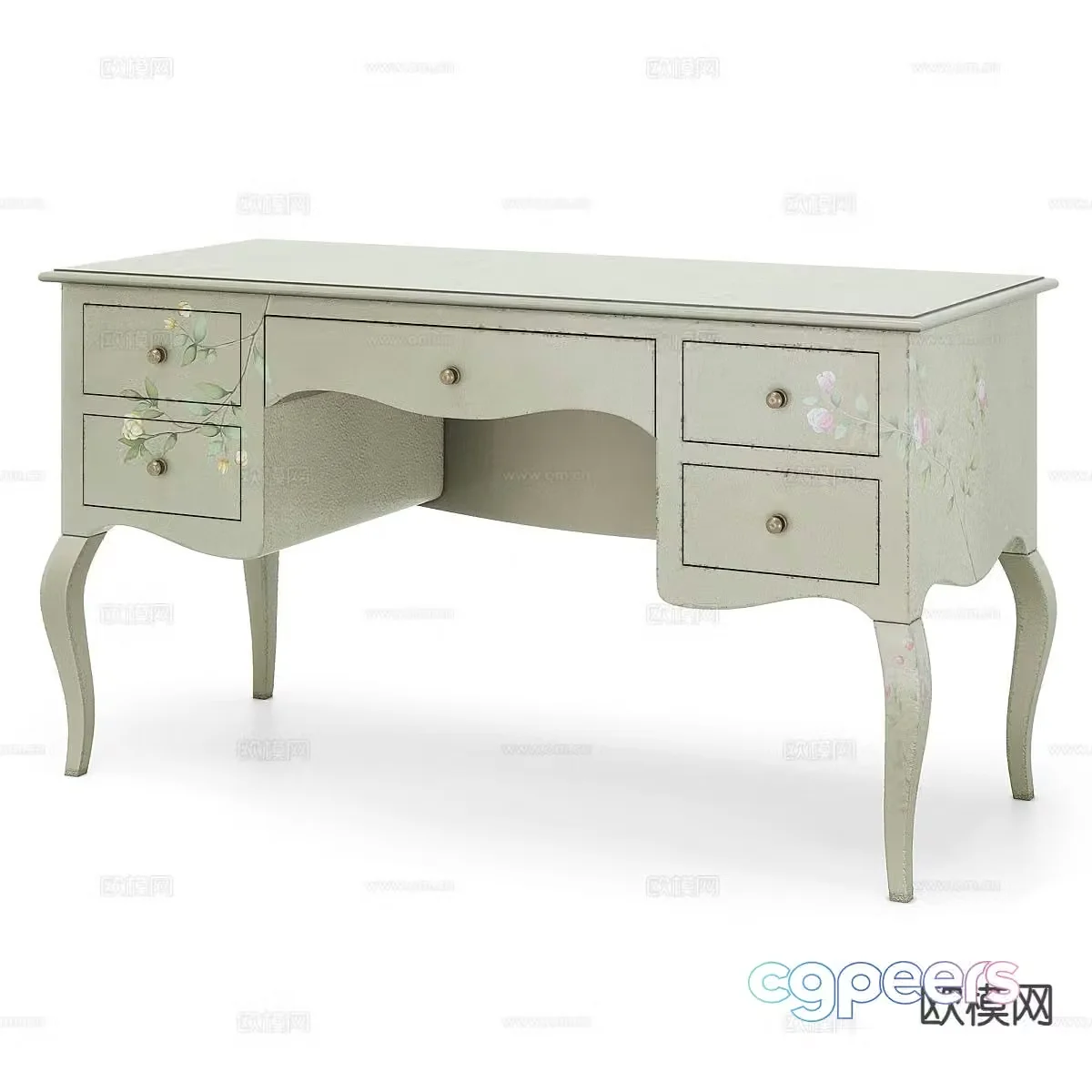 French dressing table 3d model