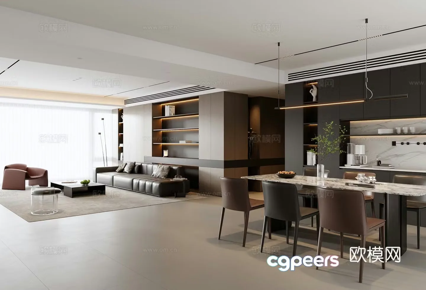 Italian restaurant 3d model