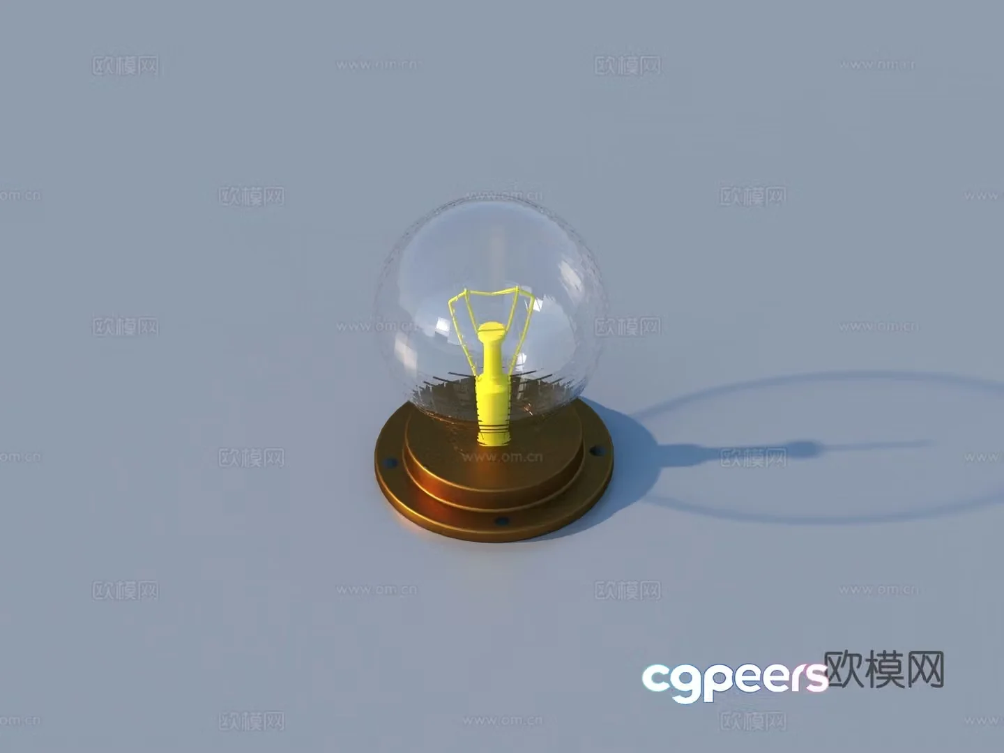 Table lamp light bulb light lamp lamp 3d model
