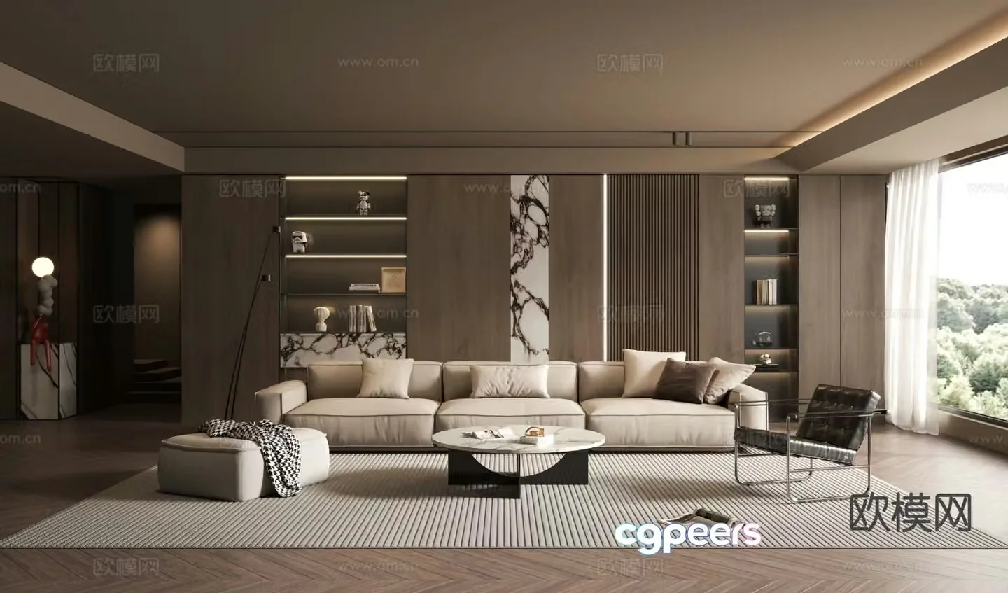 Italian living room 3d model