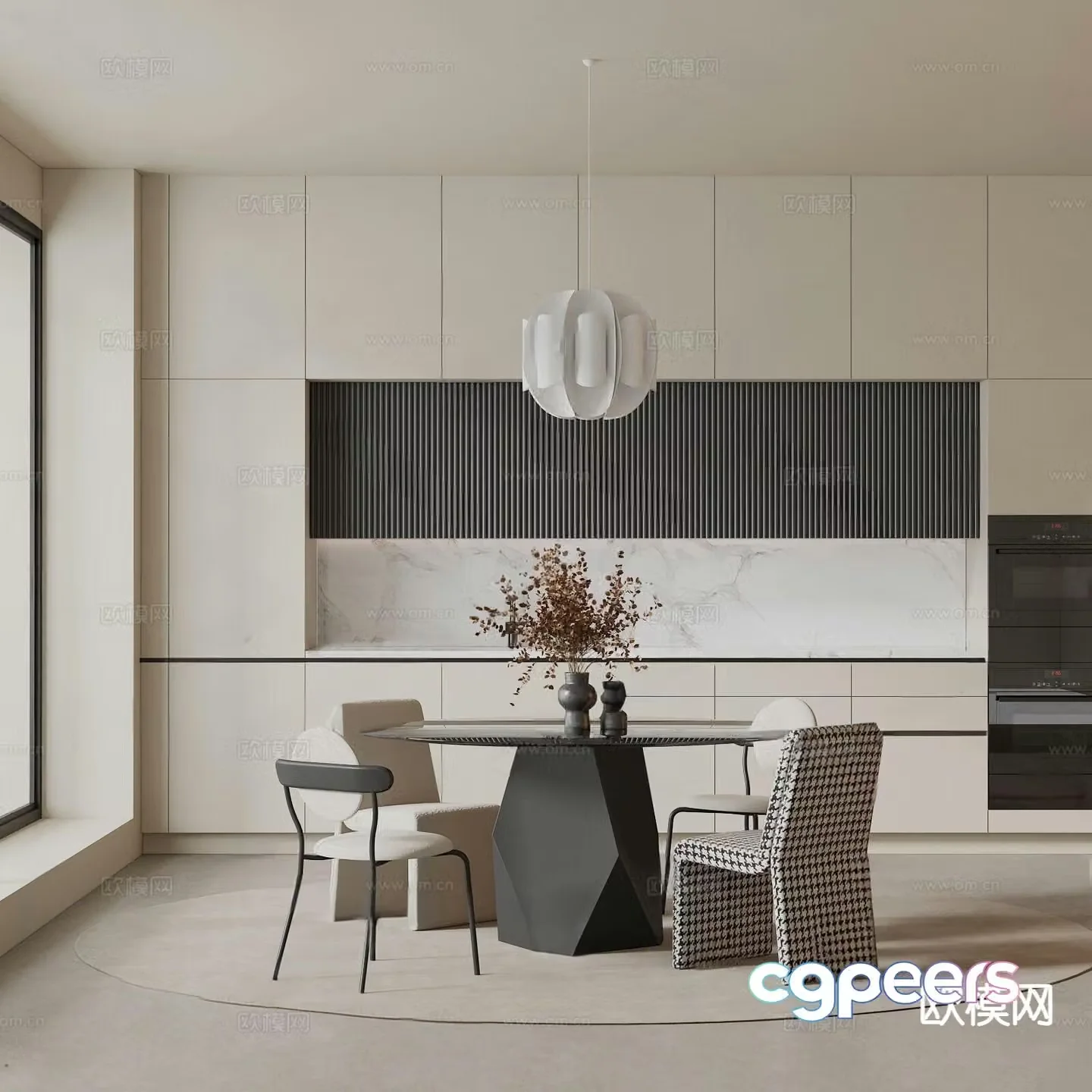 Modern restaurant 3d model