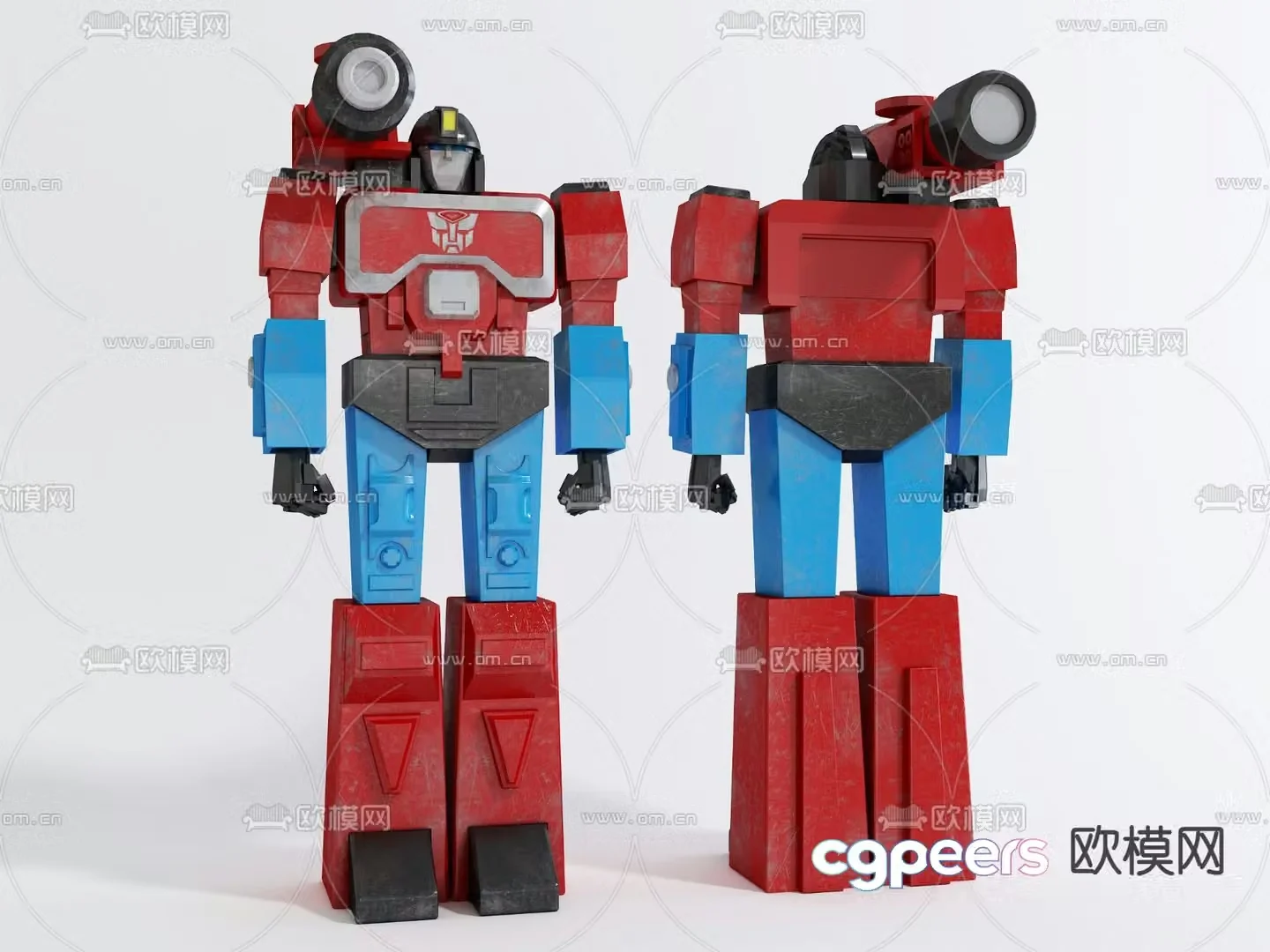toy mecha robot 3d model