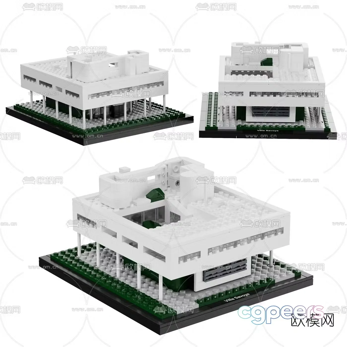 Modern construction toys 3d model