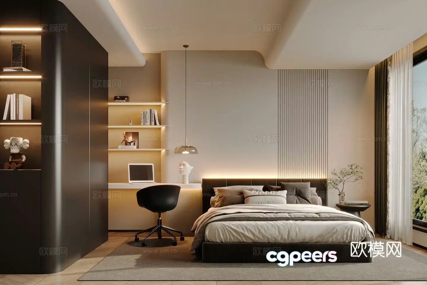 Modern bedroom 3d model