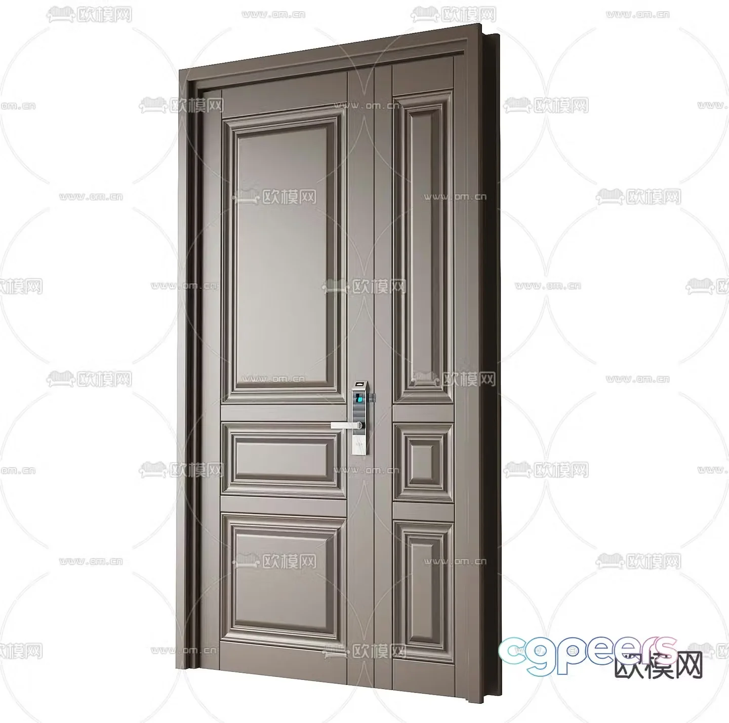 Entry door Security door Password door 3d model
