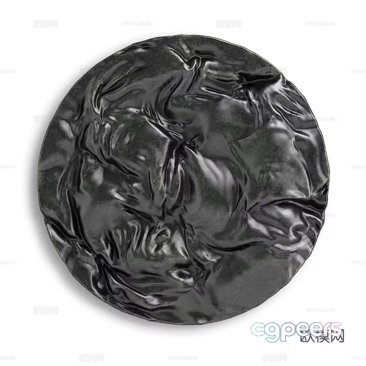 Modern Italian minimalist round wall decoration 3D model