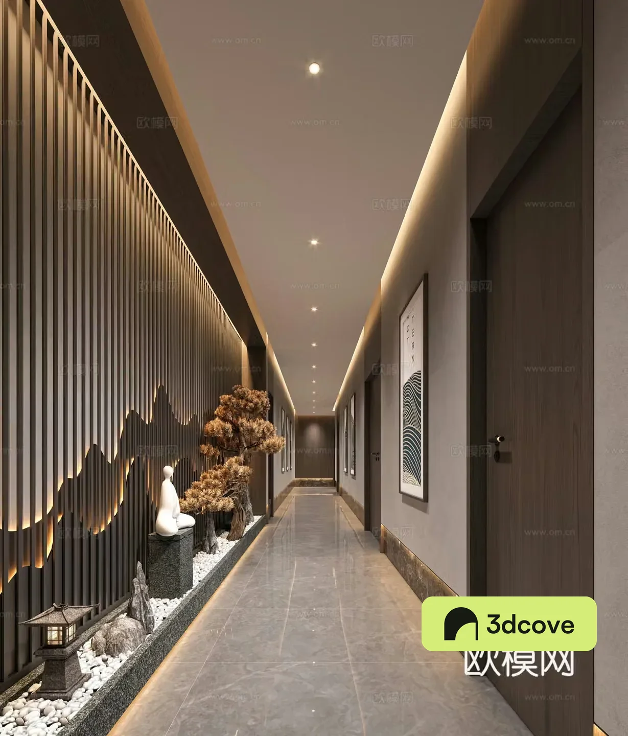 New Chinese hotel aisle