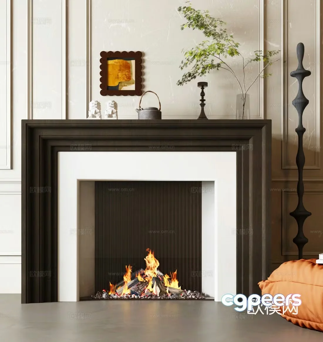 Fireplace Modern Fireplace Modern French Fireplace American Fireplace European Fireplace 3d Model